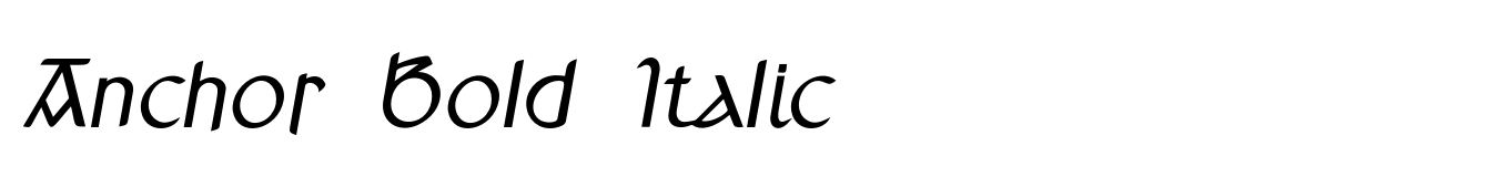 Anchor Bold Italic image